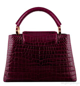 Capucines Crocodile Burgundy BB