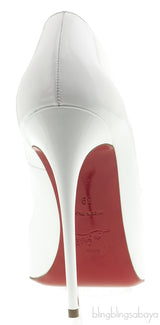 White Patent Pigalle Pump