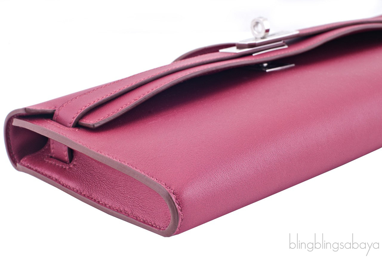 Kelly Cut Red Swift Clutch