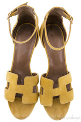 Mustard Legend Wedge Sandals