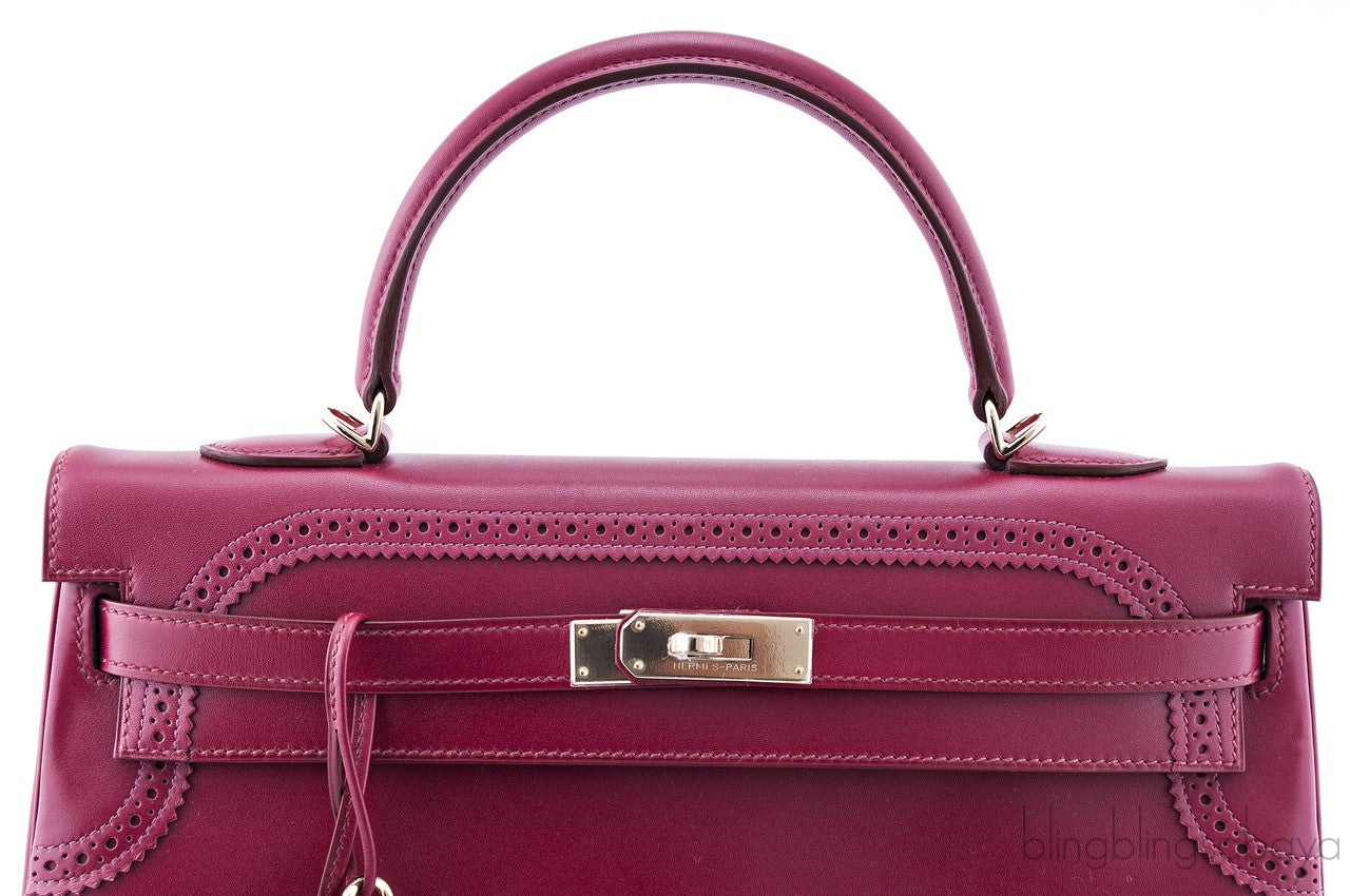 Kelly 35 Ghillies Rubis Tadelakt
