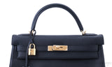 Kelly 32 Black Togo Retourne