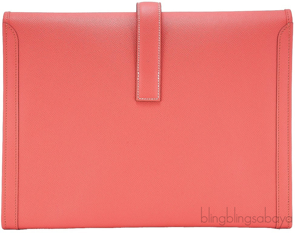 Jige Oversize Clutch Epsom Flamingo