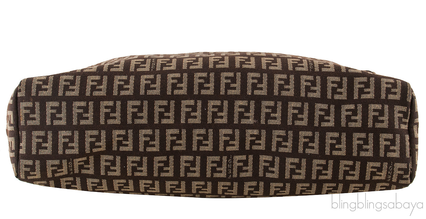 Brown Zucca Canvas Handbag