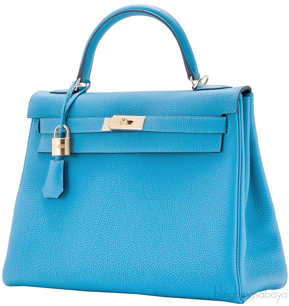 Kelly 32 Blue Turquoise Togo GHW