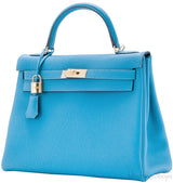 Kelly 32 Blue Turquoise Togo GHW