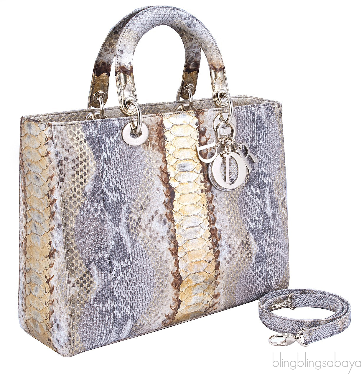 Lady Dior Royal Python Beige & Gold