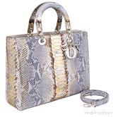 Lady Dior Royal Python Beige & Gold