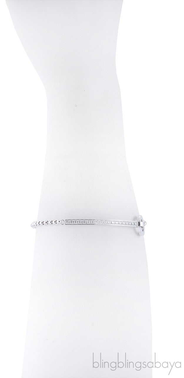 Possession White Gold Diamond Brac