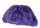 Purple Shearling Pouch