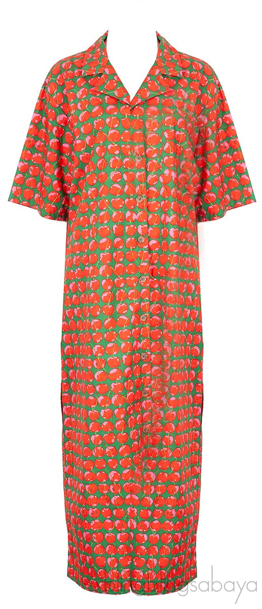Printed Cotton-blend Poplin Shirt Dress
