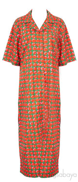 Printed Cotton-blend Poplin Shirt Dress