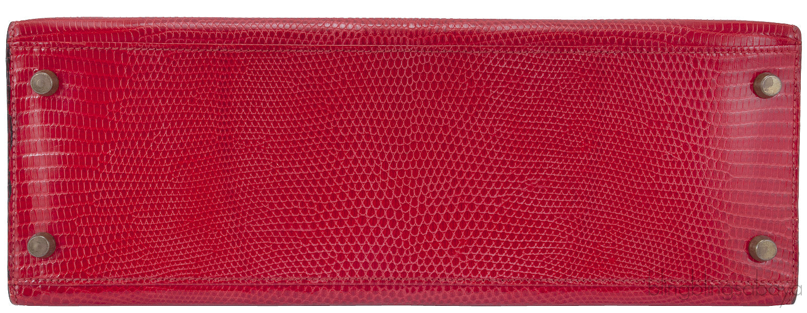 Kelly 32 Vintage Red Lizard Sellier