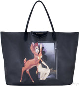 Bambi Black Shopping Tote