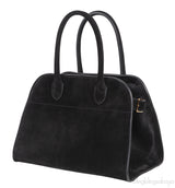Soft Margaux 10 Black Suede Leather Bag