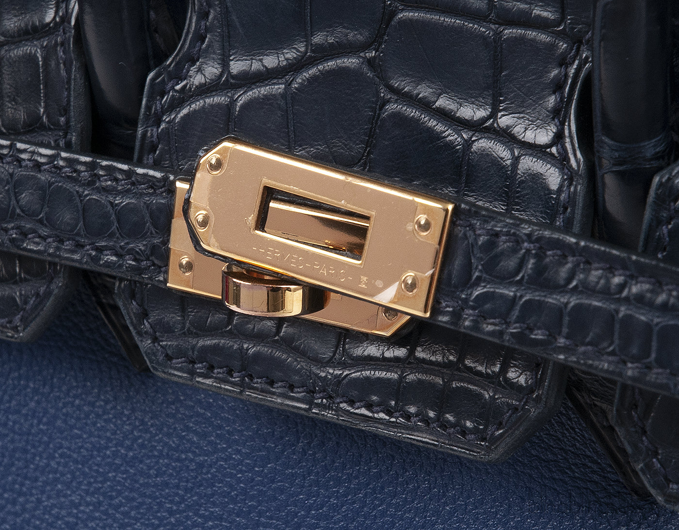 Hermes Birkin 25 Touch Blue Marine Matte Alligator and Blue Sapphire Taurillon Novillo GHW