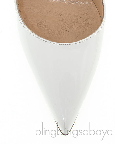 White Patent Pigalle Pump