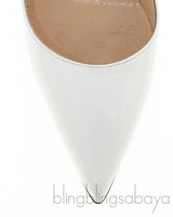 White Patent Pigalle Pump