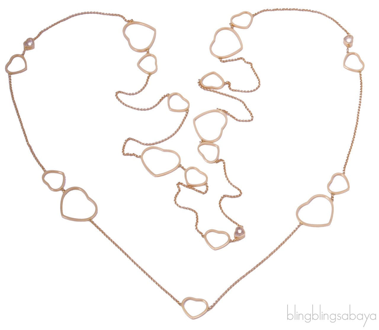 Happy Diamond Rose Heart Necklace