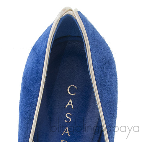 Blue Suede Chic Pump*