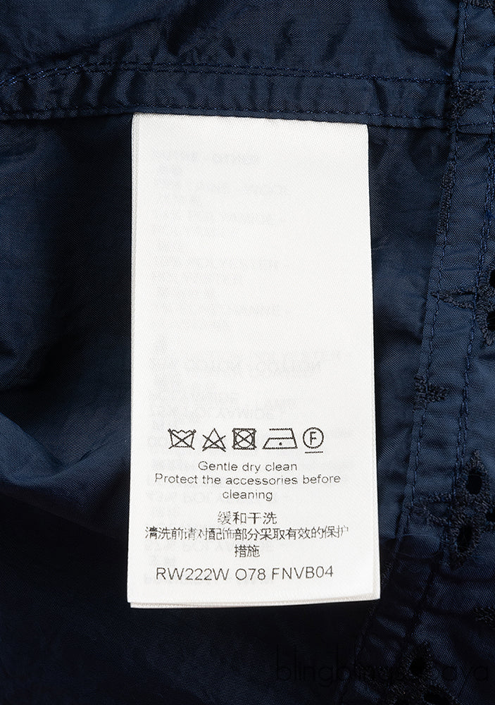 Louis Vuitton Blue Broderie Monogram Jacket