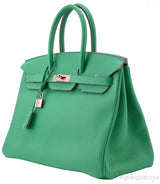 Birkin 35 Menthe Green Togo