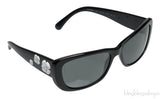 5186 Black Camellia Flower Sunglasses