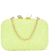Margo Sequin Clutch Citron