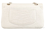 Classic Silver Metallic Crocodile Brass Matte CC