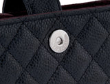 Black Quilted Phone Holder