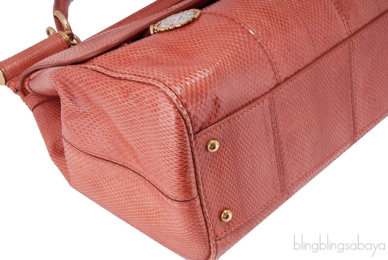 Snakeskin Miss Sicily Orange