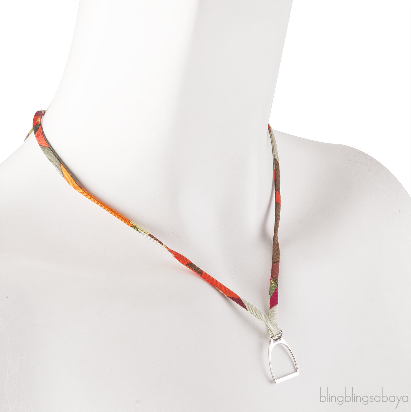 Multicolor Tourbillon Silk Necklace