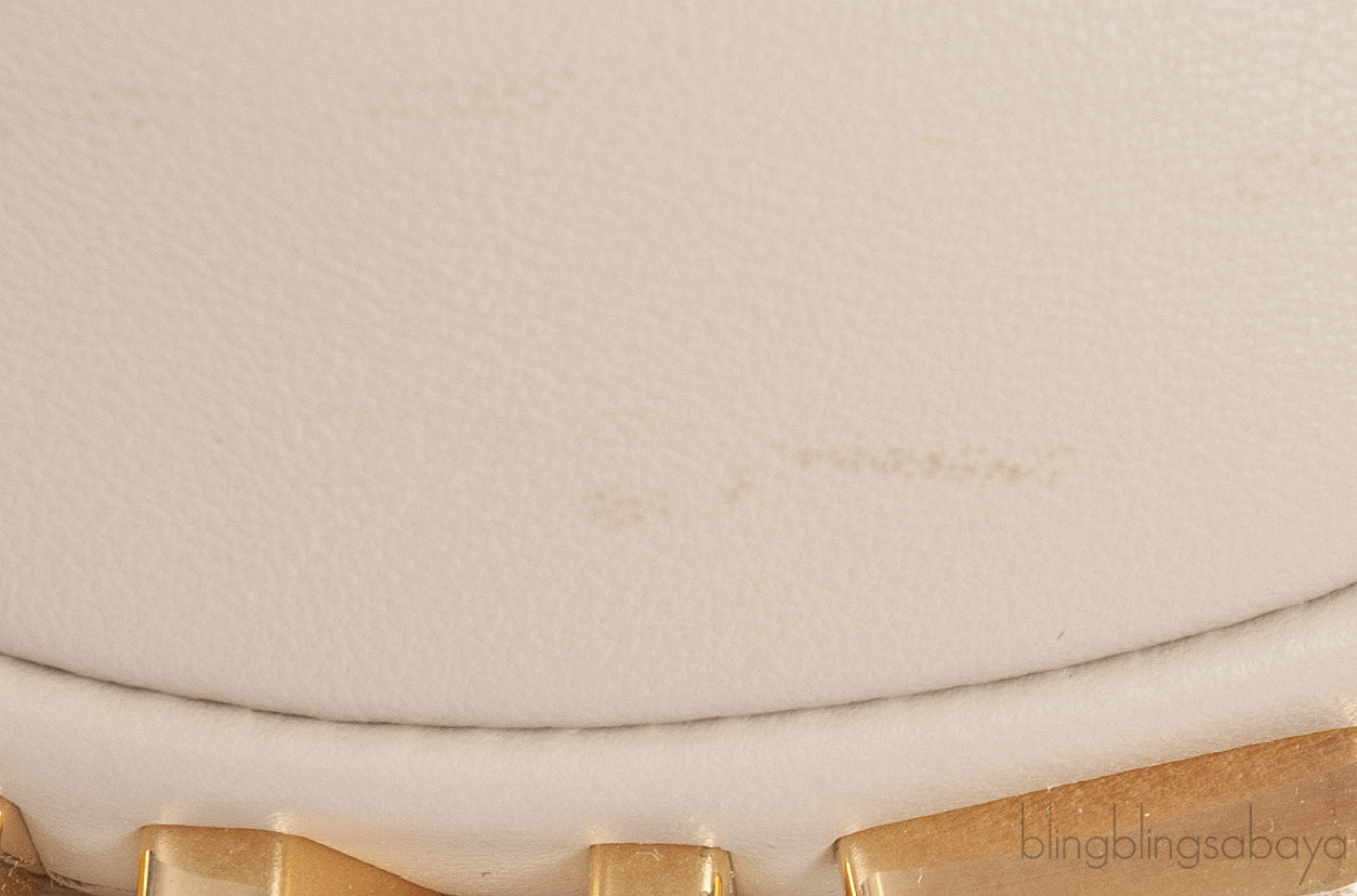 Nano Fendigraphy Grey Leather Charm