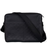 Black Infiniti Leather Calypso Messenger Bag MM