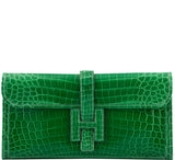 Jige Crocodile Emerald Green Patent