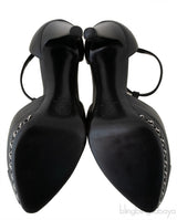 Chanel Black CC Chain Platform Heels