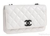 Chanel White Caviar Quilted My Everything WOC Bag