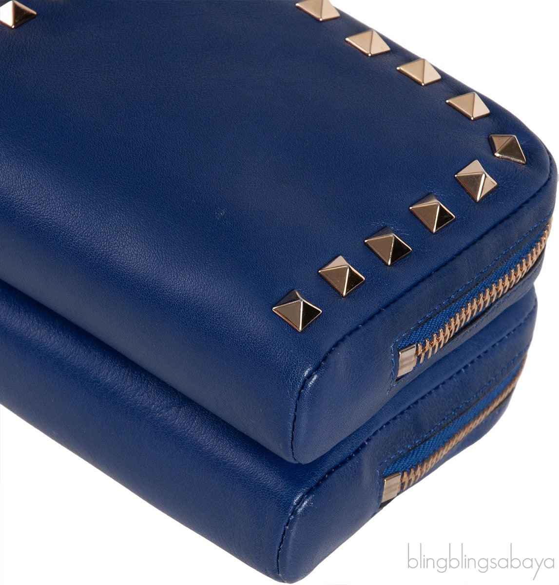 Valentino Garavani Blue Micro Rockstud Shoulder Bag