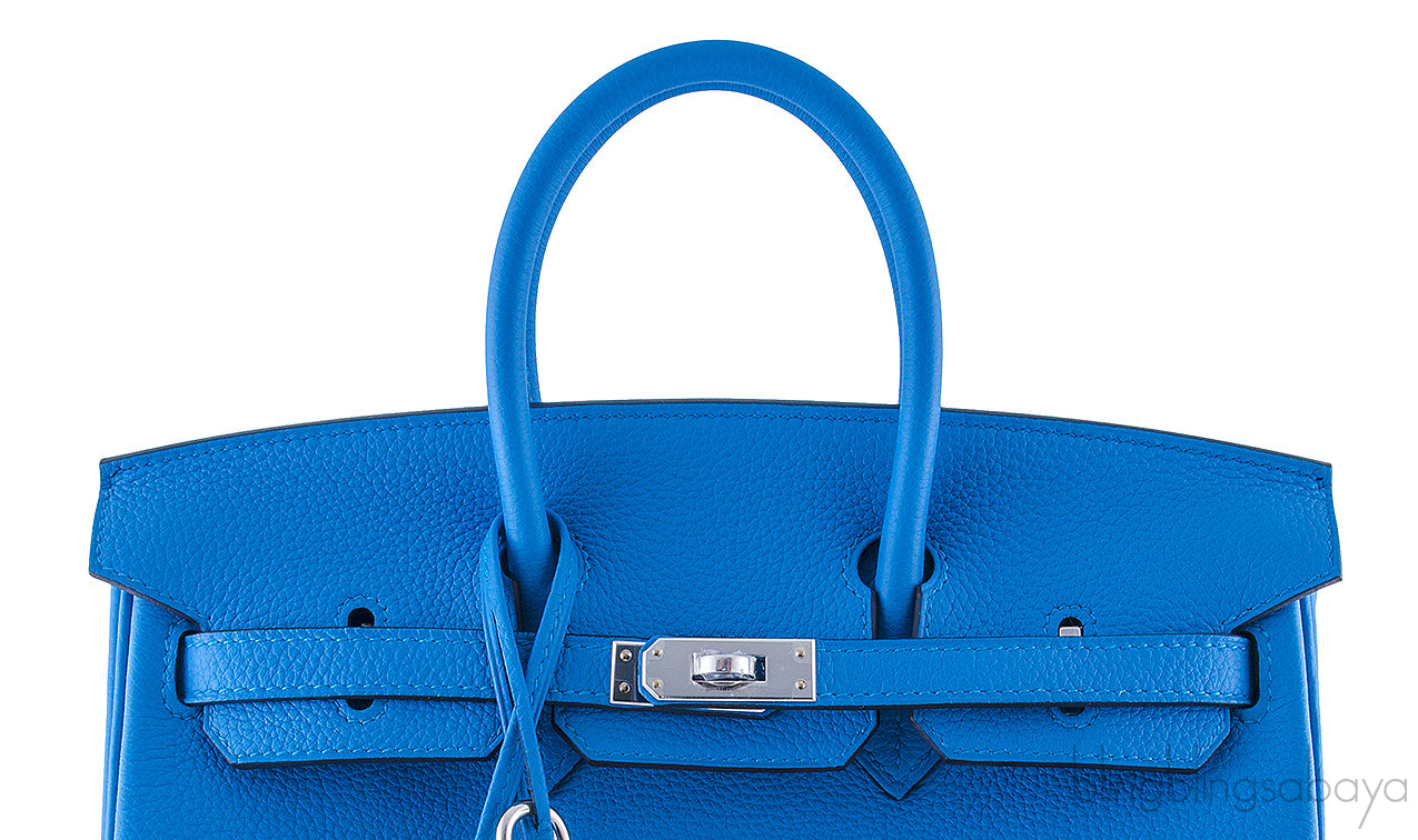 Birkin 25 Togo Bleu Zanzibar*
