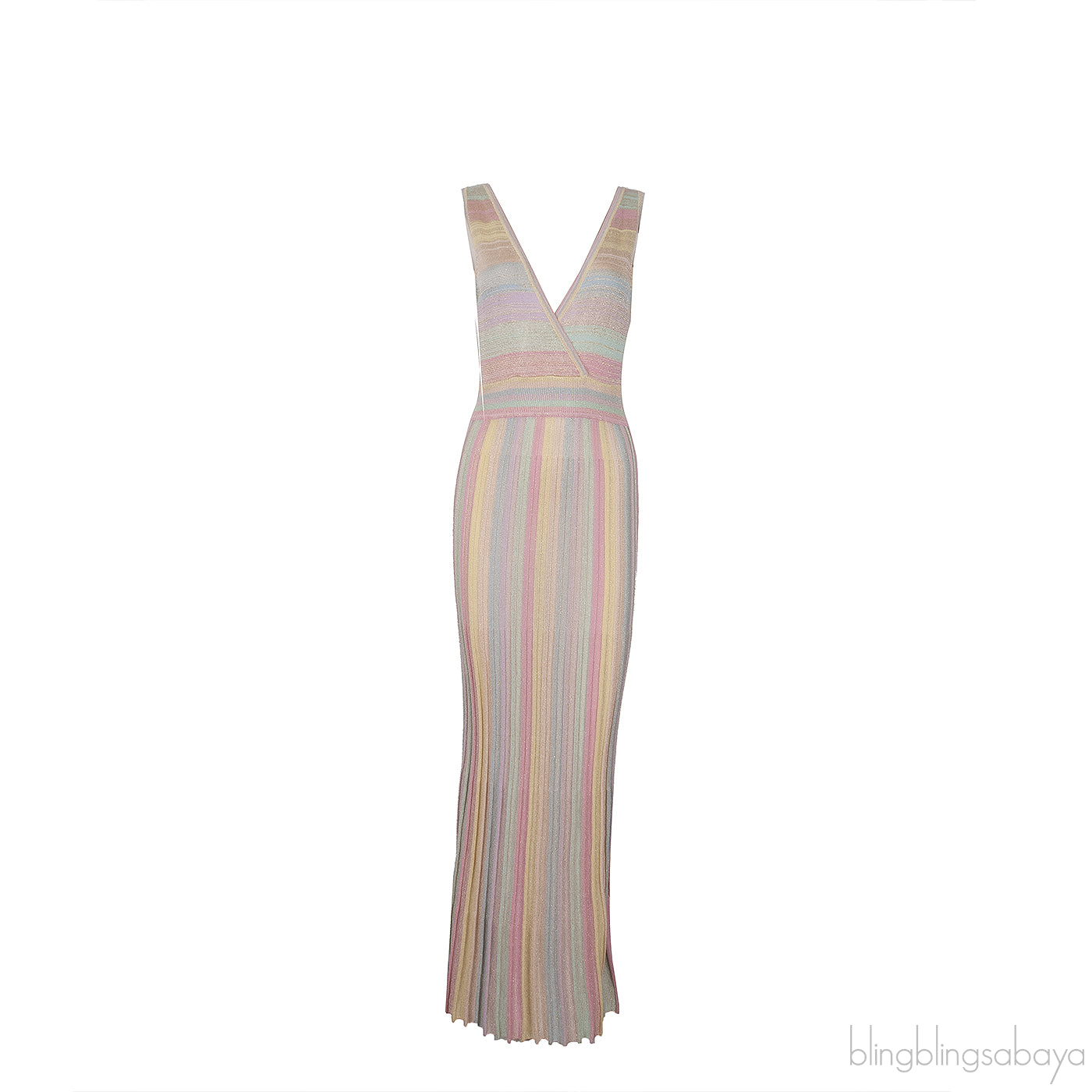 Mylene Striped Knit Maxi Dress