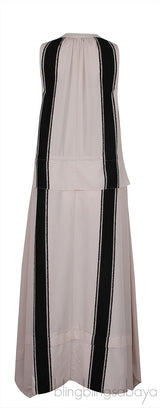 Penelope Striped Crêpe Midi Dress