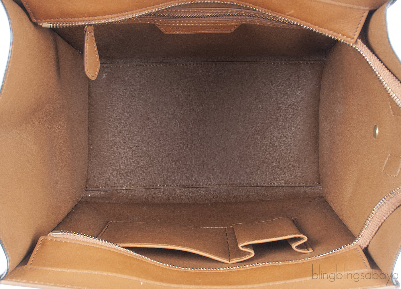 Celine Tri-color White Black & Brown Mini Luggage
