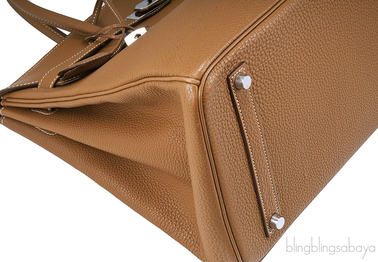 Birkin 35 Gold Togo PHW
