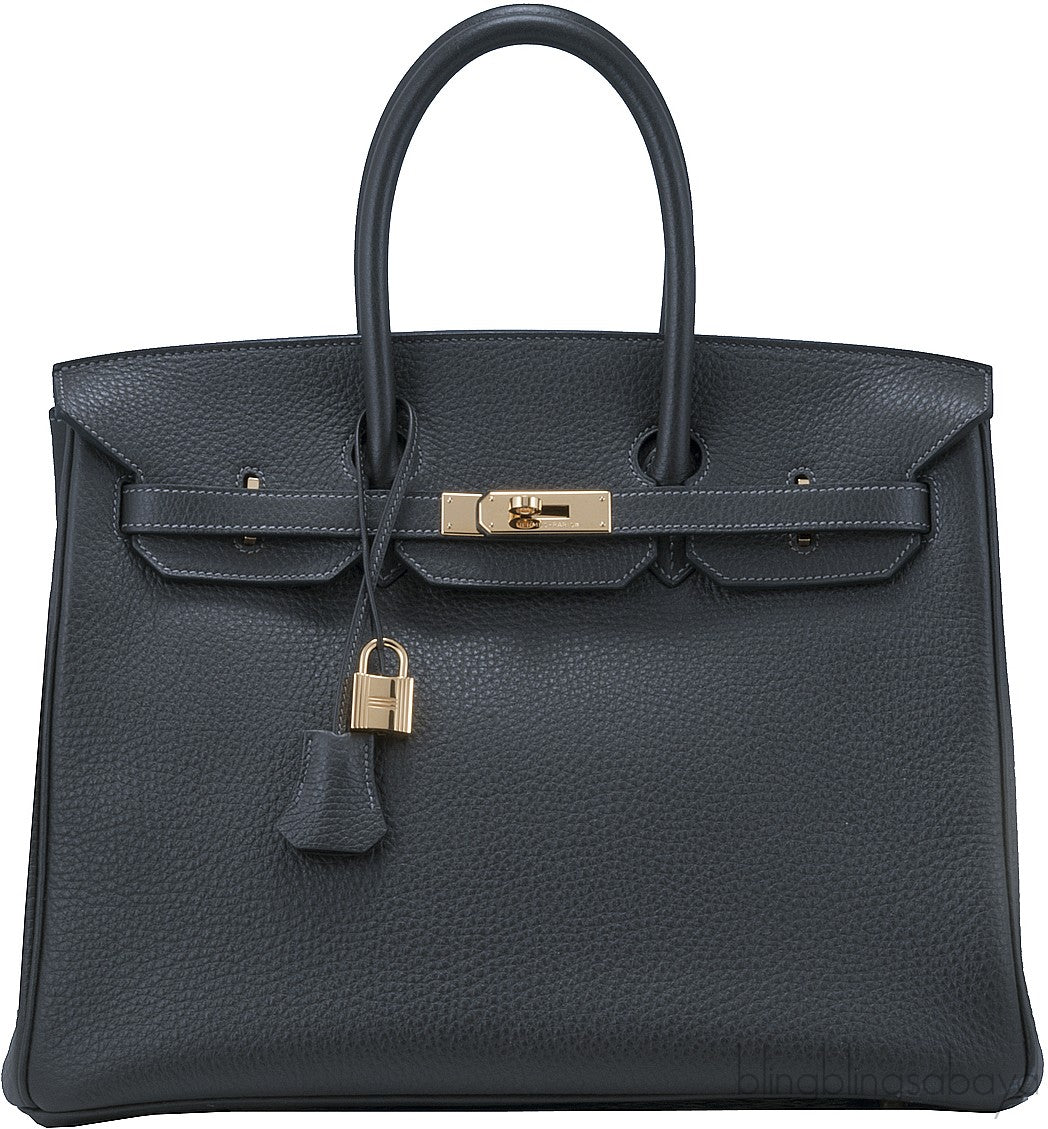 Birkin 35 Graphite GHW
