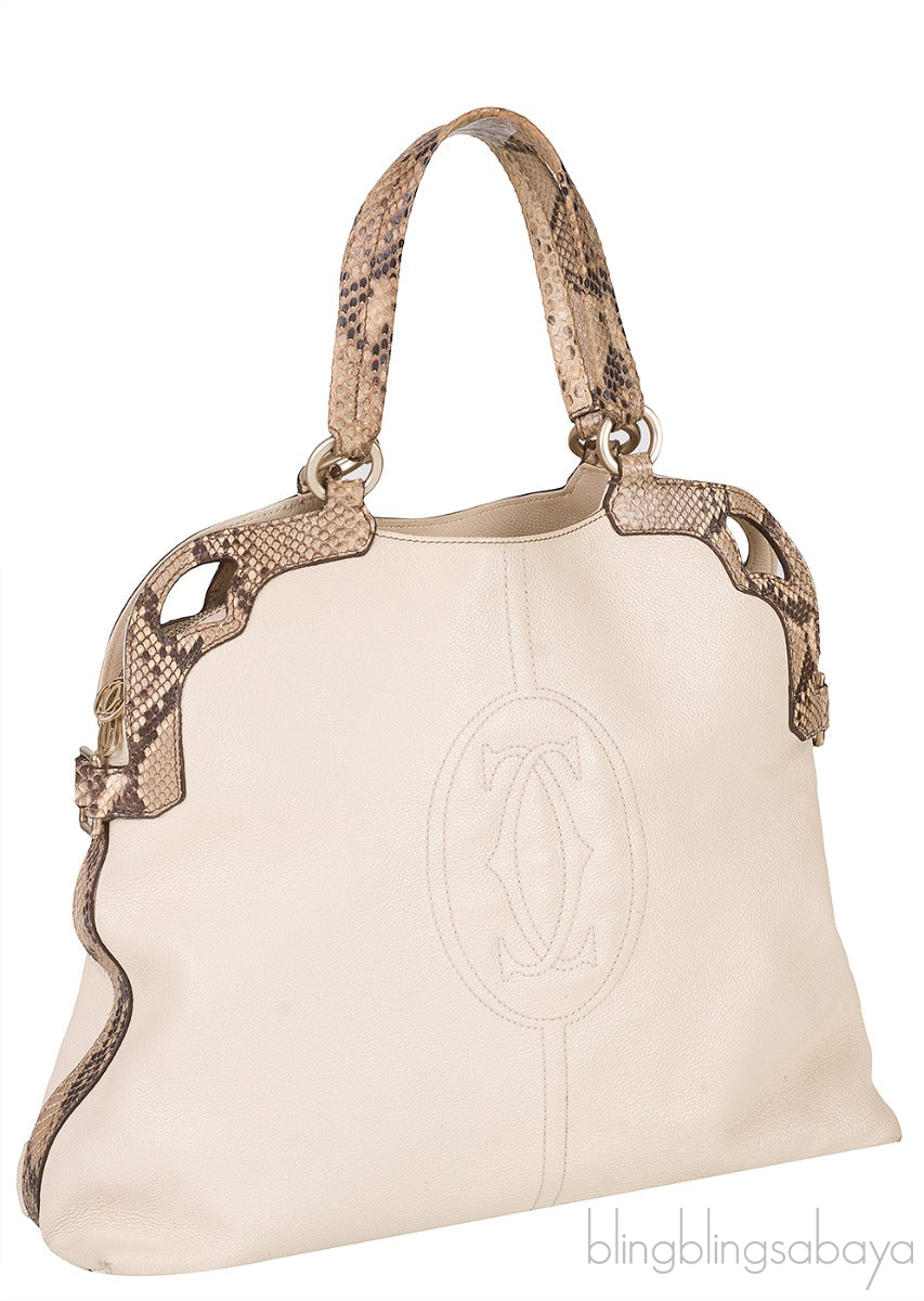 Python Trimmed Marcello De Cartier Bag
