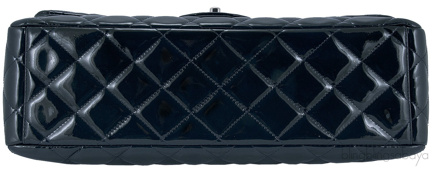 Dark Army Green Maxi Flap Bag