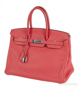 Hermes Birkin 35 Bougainvillea Taurillon Clem PHW