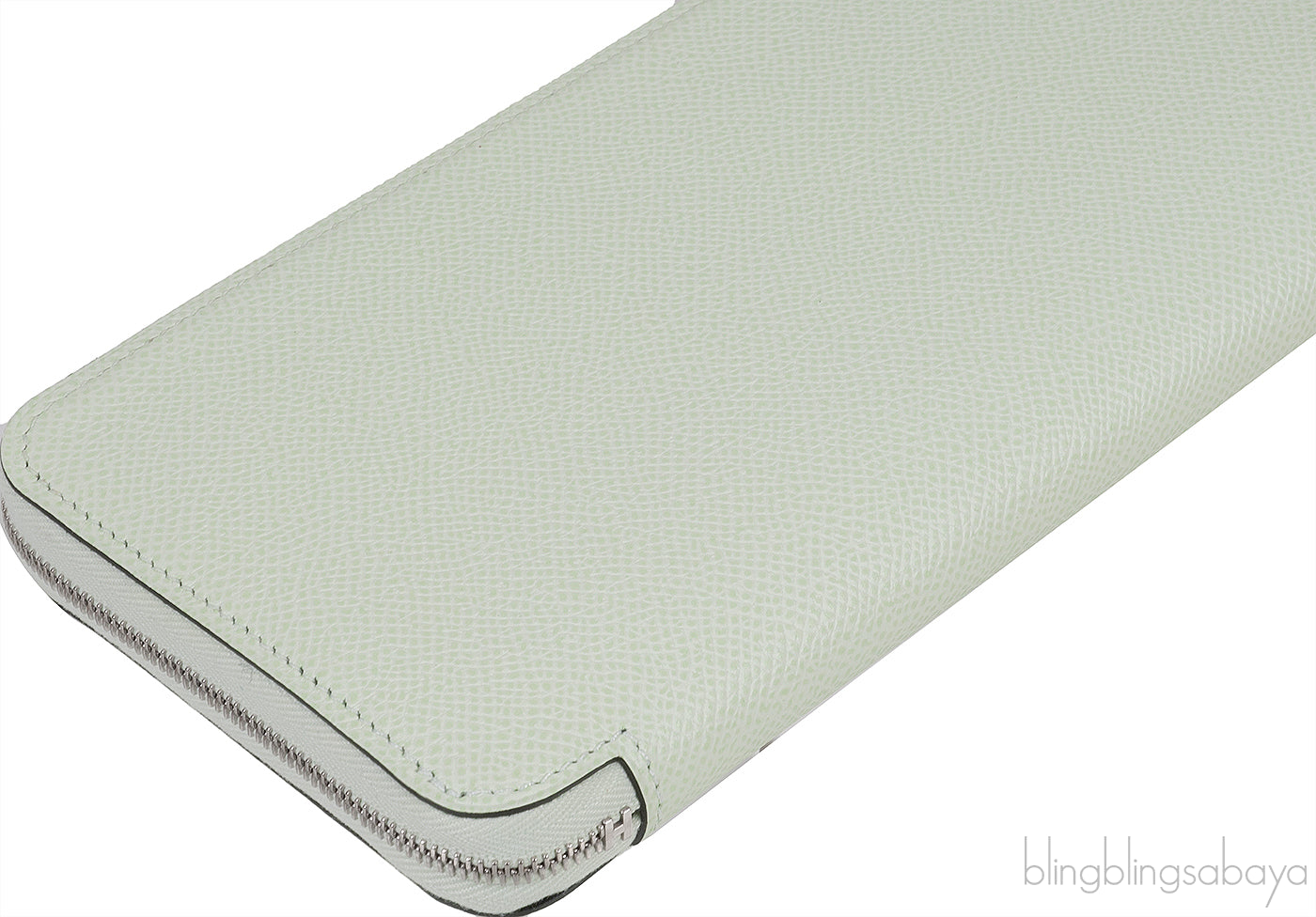 Hermes Vert Fizz Silk\'In Classique Long Wallet