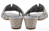 Galaxy Croc Embossed Sandals