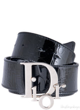 Black Patent Dior Belt
